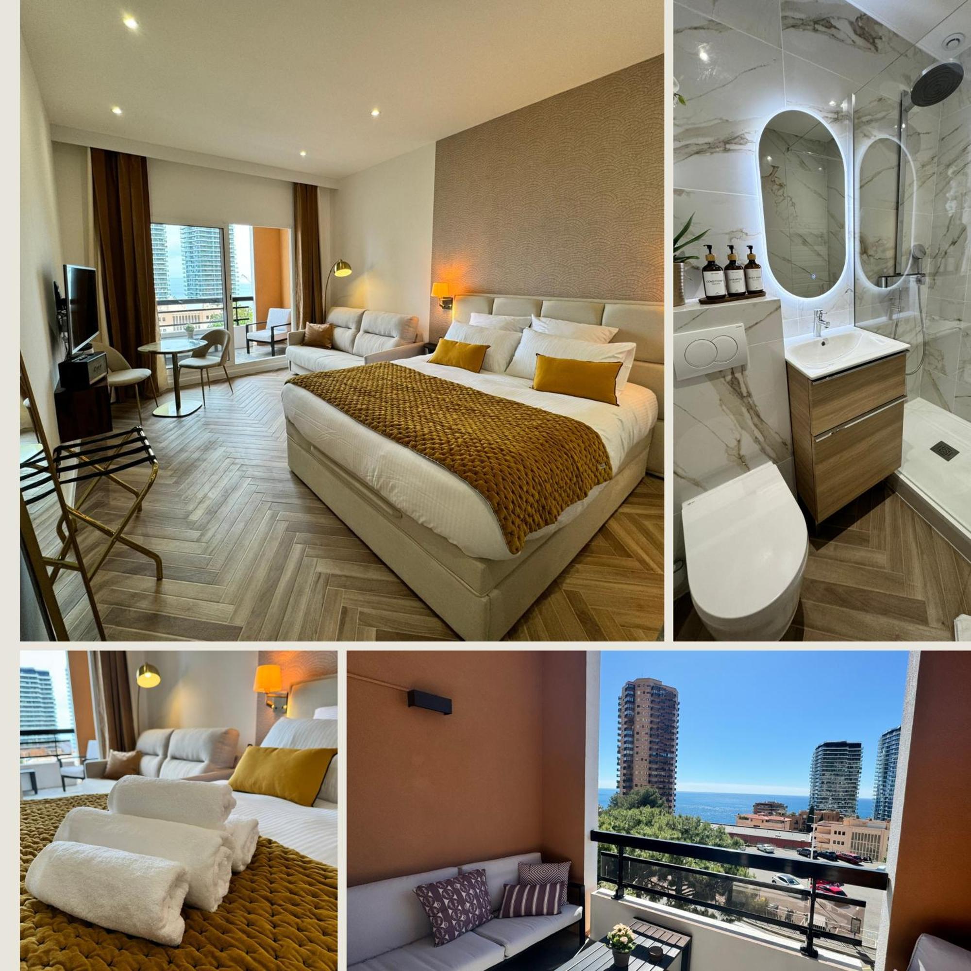 Monaco Border Luxury Suite - Sea View - Pool Beausoleil Eksteriør billede